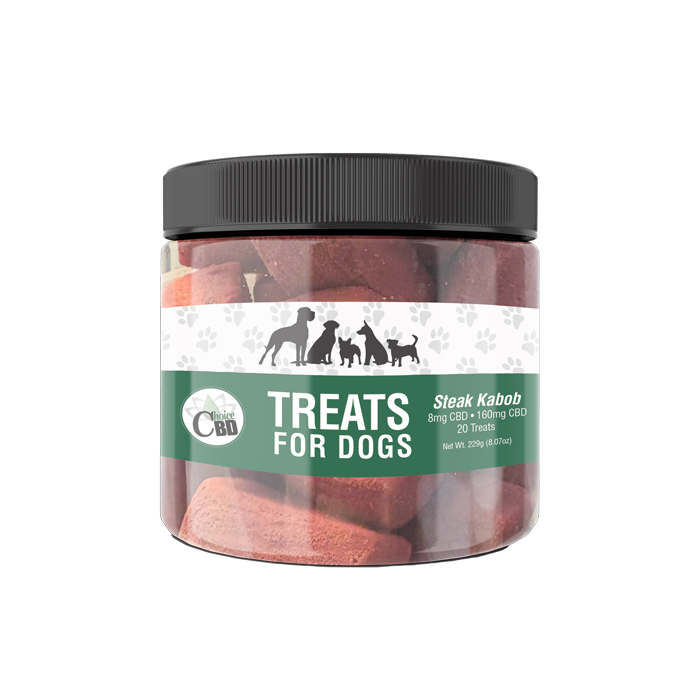 CBD Dog Treat-Steak Kabob, 8mg/20pc