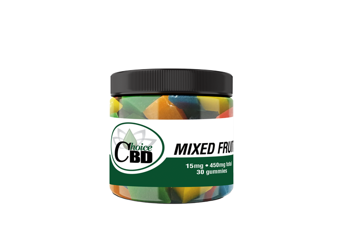 CBD Gummies Plain Mixed Fruit 450mg 15mg/30pc