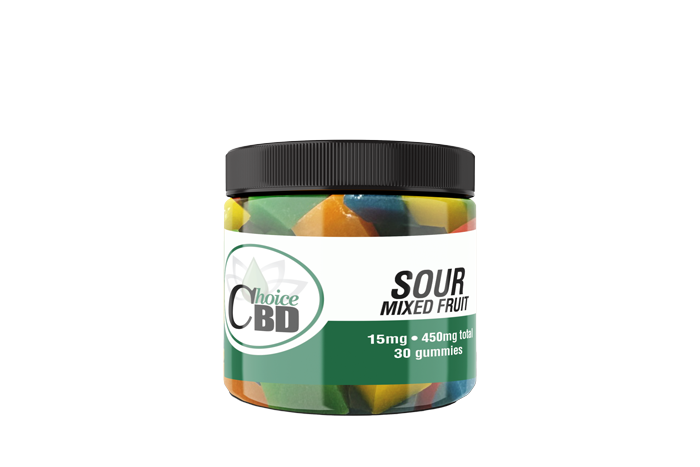 CBD Gummies Sour Mixed Fruit 450mg 15mg/30pc