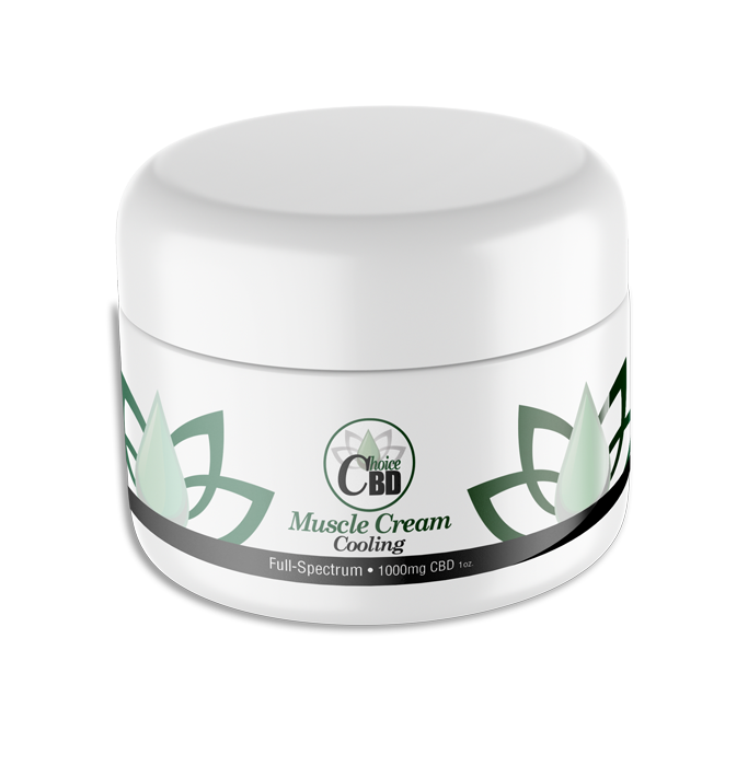 CBD Muscle Cream-Cooling 1000mg/1oz