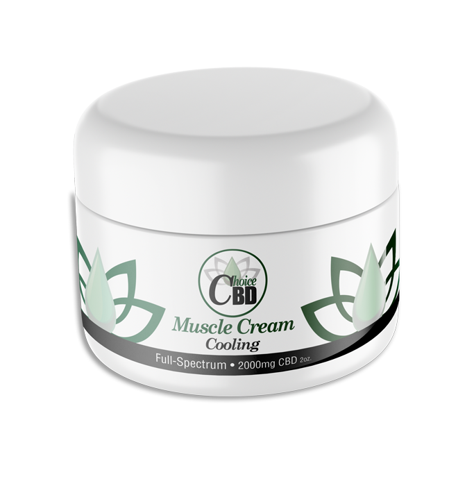 CBD Muscle Cream-Cooling 2000mg/2oz