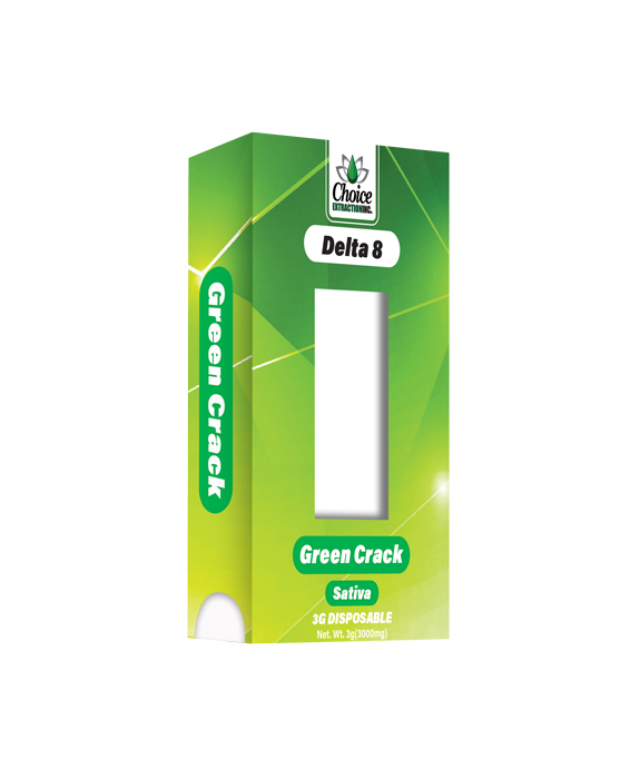 D8 Disposable - Green Crack 3mL - Sativa