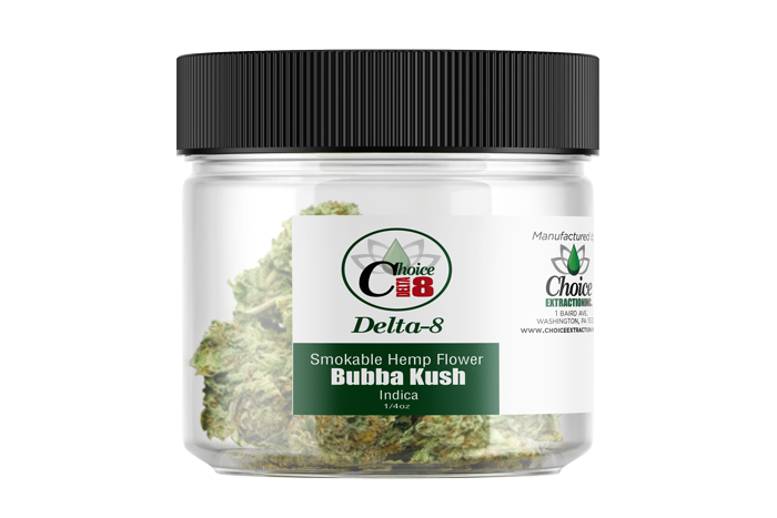 D8 Flower - Bubba Kush 1/4oz (7g) - Indica
