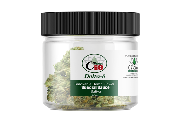 D8 Flower - Special Sauce 1/8oz (3.5g) - Sativa / Hybrid