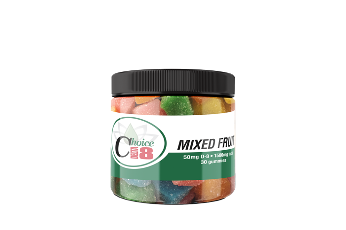 D8 Gummies Plain-Mixed Fruit 1500mg 50mg/30pc