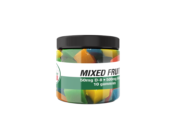 D8 Gummies Plain-Mixed Fruit 500mg 50mg/10pc