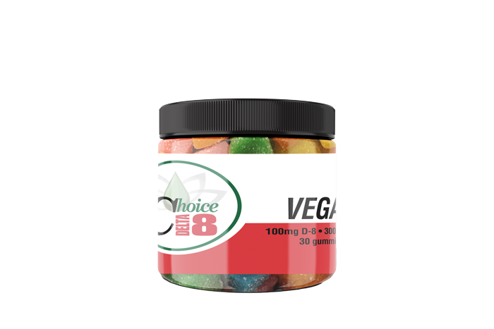 D8 Gummies Vegan Plain-Mixed Fruit 3000mg 100mg/30pc
