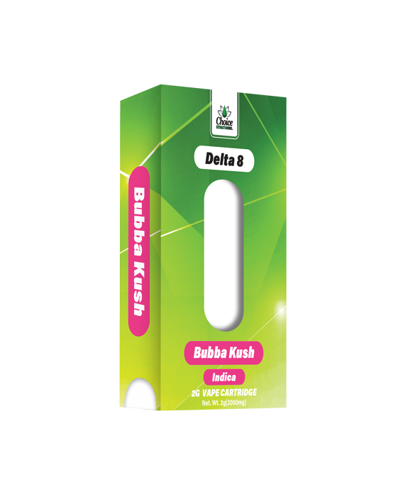 D8 Vape Cart - Bubba Kush 2mL - Indica