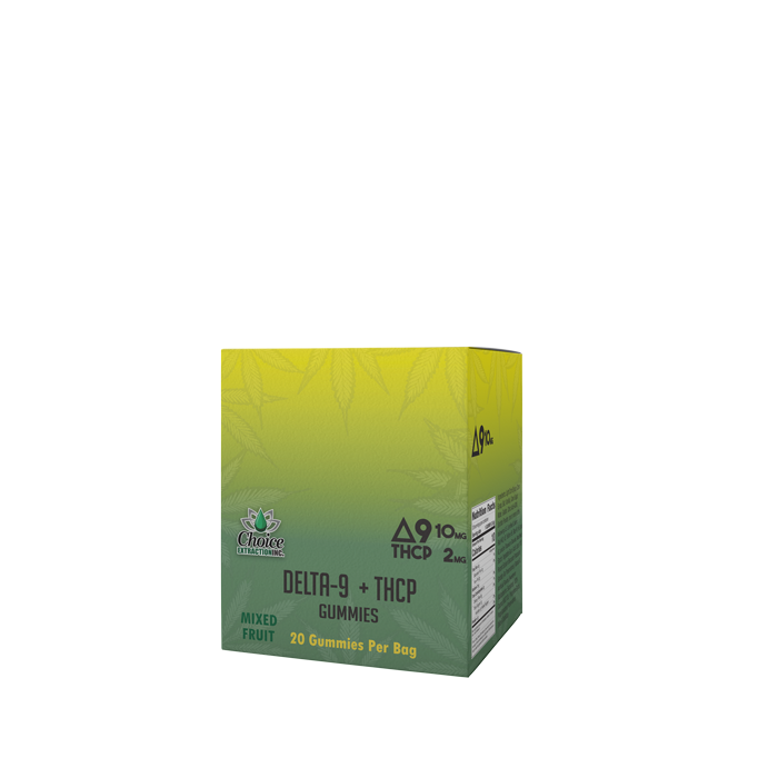 Delta-9 + THCP Gummies - Plain Mixed Fruit 240mg 10mg/2mg - 20pc Carton (5)