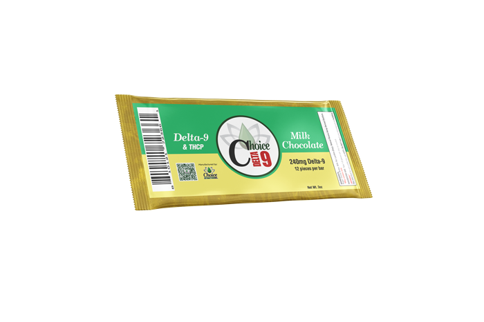 Delta-9 + THCP Chocolate Bar - 252mg TOTAL, 20mg D9/1mg THCP Per Piece