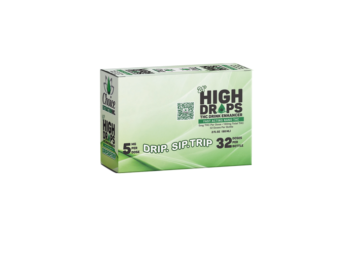 High Drops THC Drink Enhancer - 160mg / 5mg Per Squeeze - CARTON (5)
