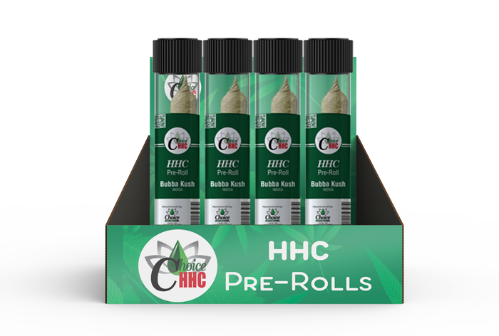 HHC Pre-Roll Carton (12), Bubba Kush - Indica