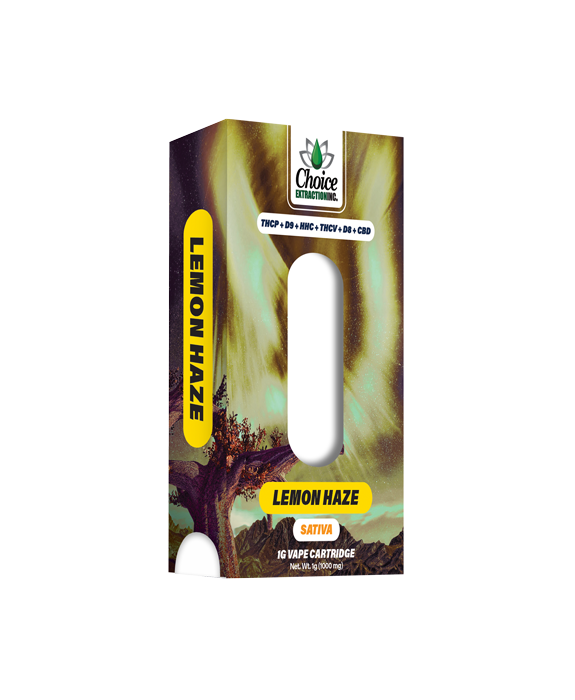 THCP+D9+HHC+THCV+D8+CBD, Lemon Haze Vape Cart 1mL - Sativa