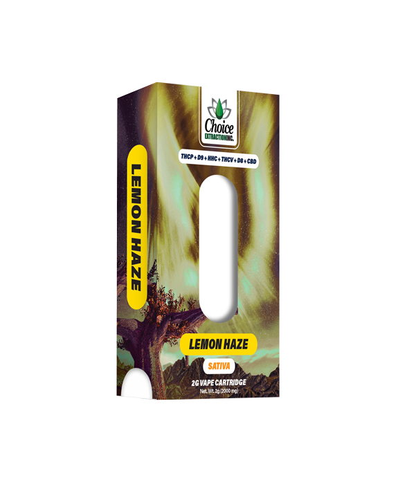 THCP+D9+HHC+THCV+D8+CBD, Lemon Haze Vape Cart 2mL - Sativa
