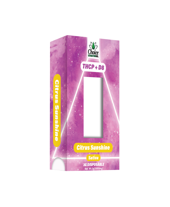 THCP + D8 Disposable - Citrus Sunshine 3mL - Sativa