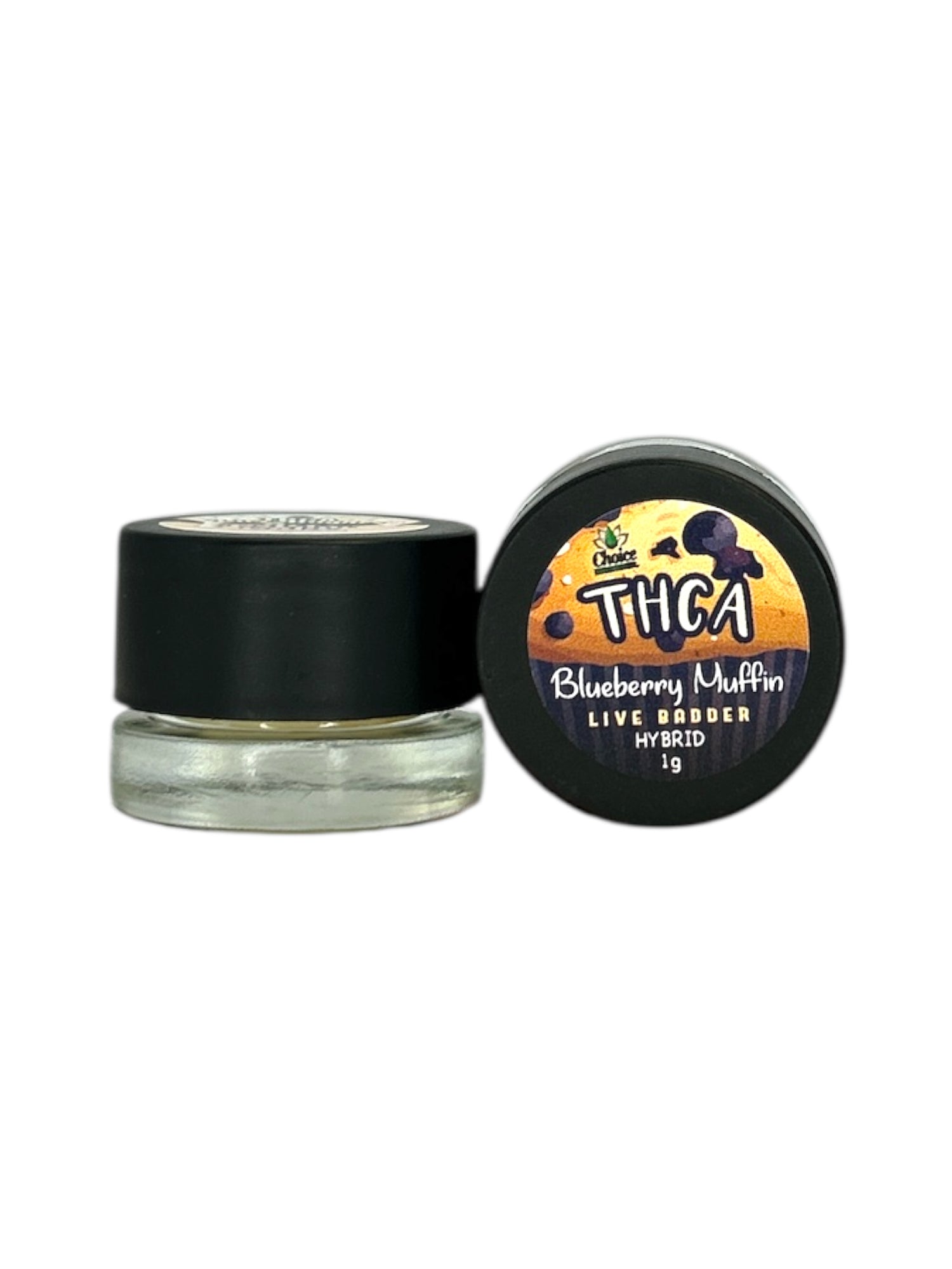 THCA Concentrate Live BADDER - Blueberry Muffin 1g, Hybrid