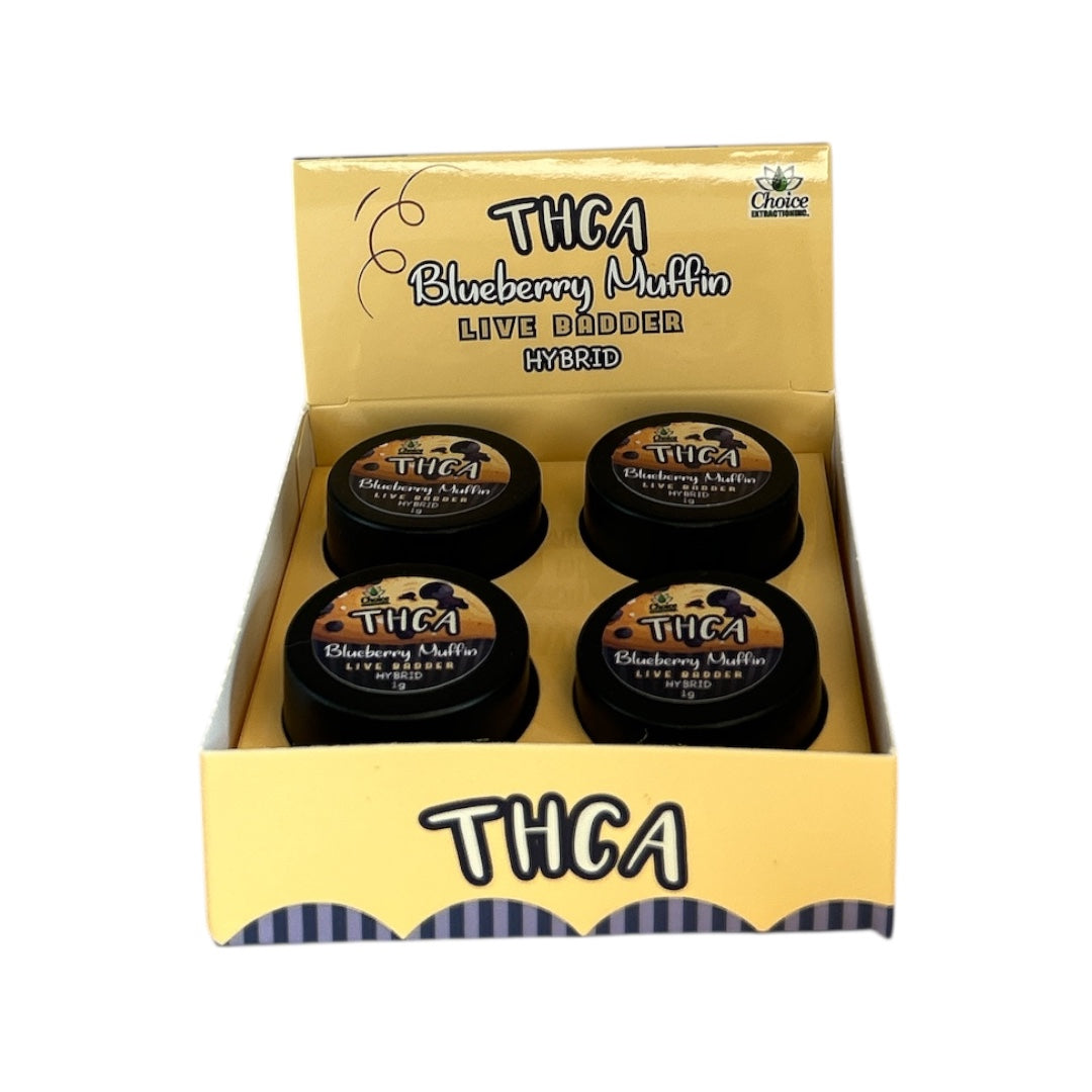 THCA Concentrate CARTON - Blueberry Muffin 2g - BADDER, Hybrid