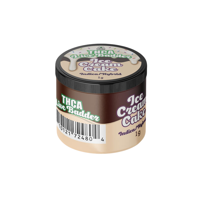 THCA Concentrate Live BADDER - Ice Cream Cake 1g, Indica
