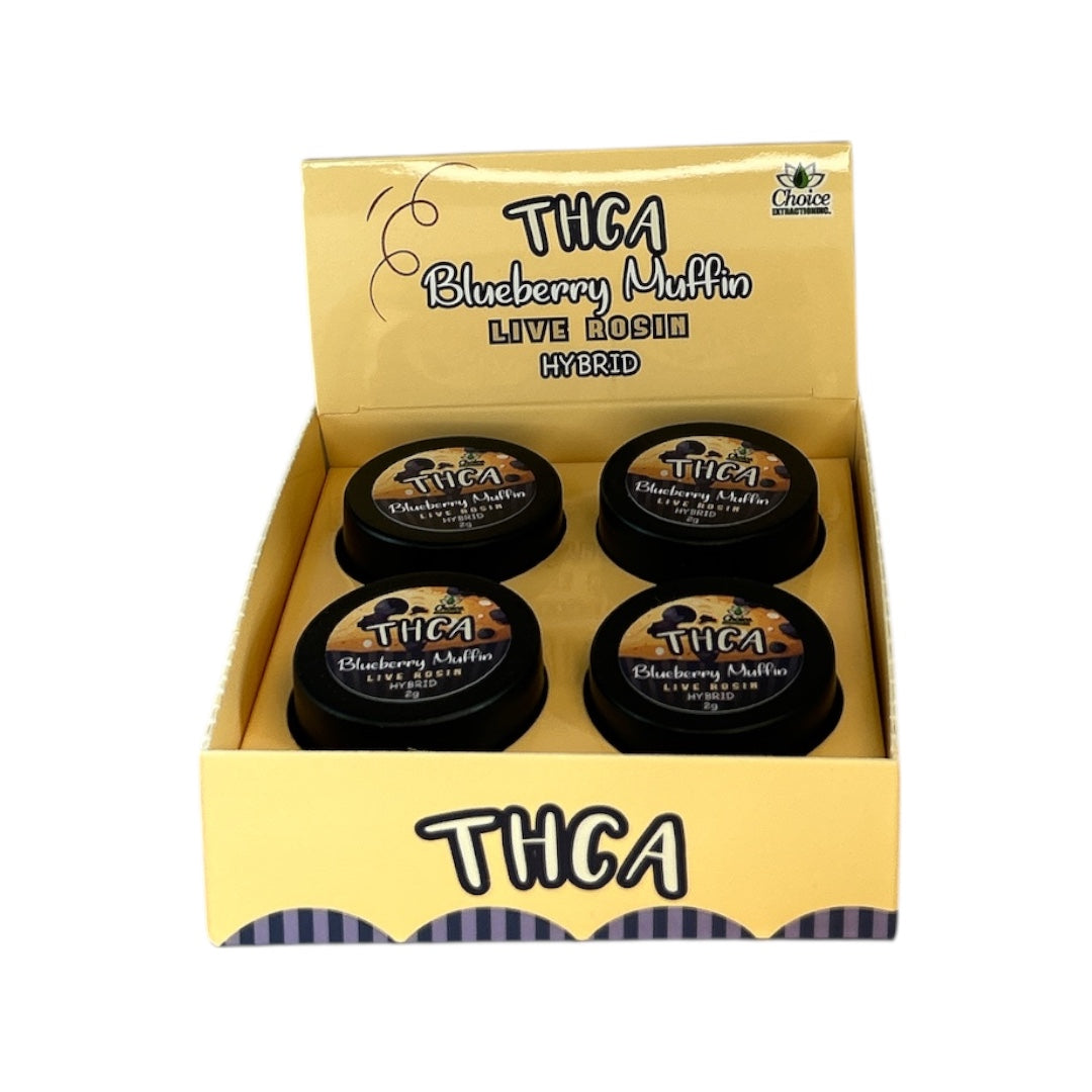 THCA Concentrate CARTON - Blueberry Muffin 2g - ROSIN, Hybrid