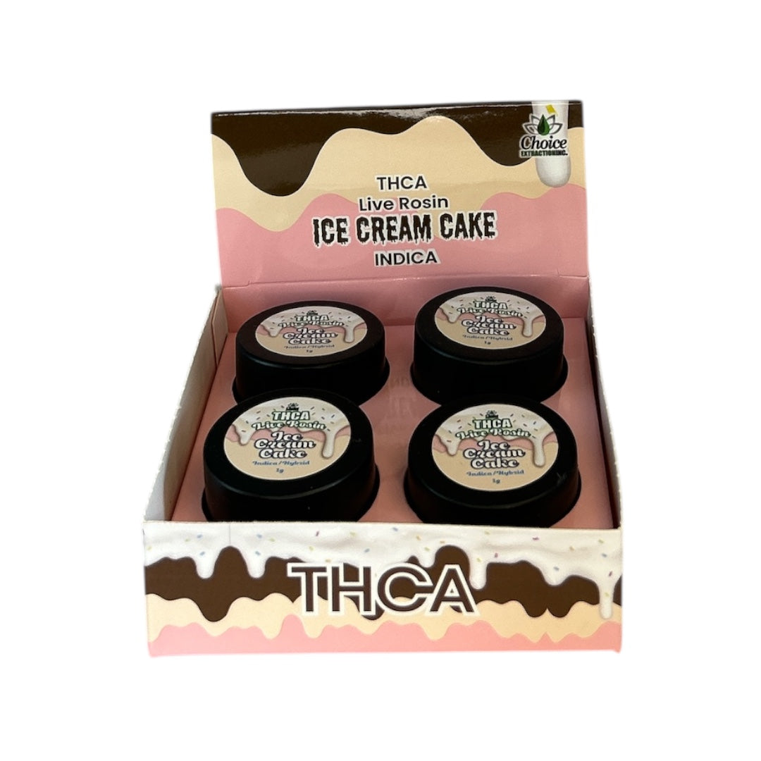 THCA Concentrate CARTON - Ice Cream Cake 2g - ROSIN, Indica