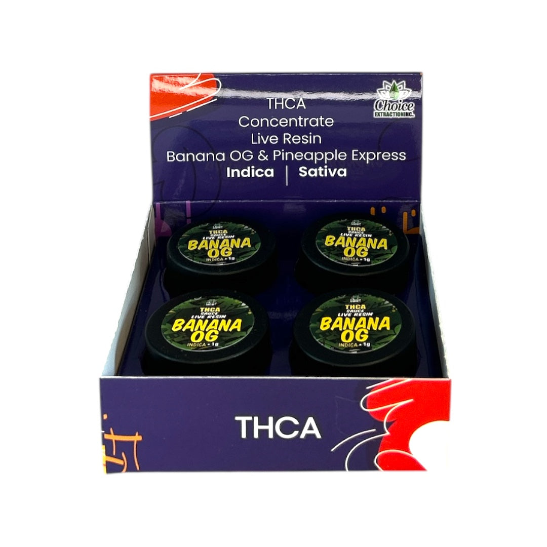 THCA Concentrate CARTON – Banana OG 2g - SAUCE, Indica
