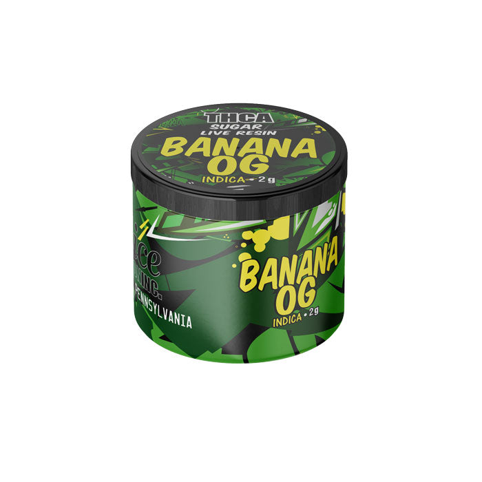 THCA Concentrate SUGAR - Live Resin Banana OG 2g, Indica