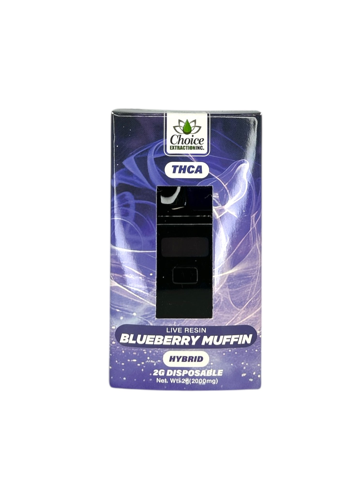 THCA, Live Resin Blueberry Muffin Disposable 2ml - Hybrid