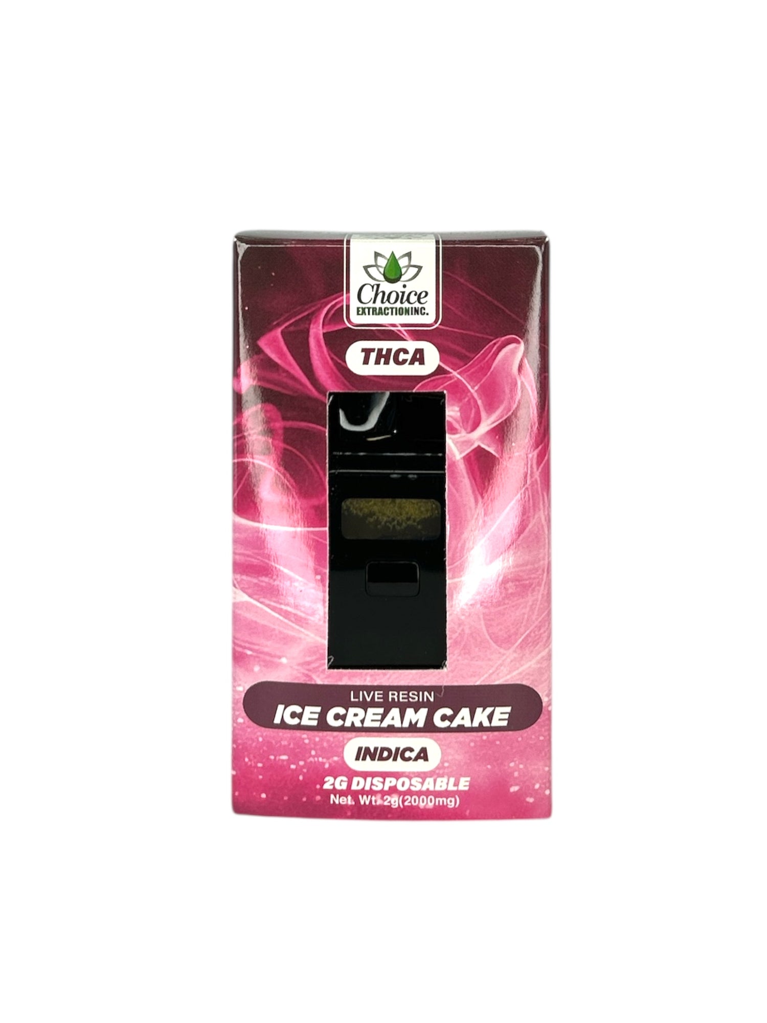THCA, Live Resin Ice Cream Cake Disposable 2ml - Indica