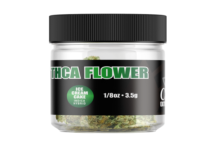 THCA Flower - Ice Cream Cake 1/8oz (3.5g)  - Indica/Hybrid