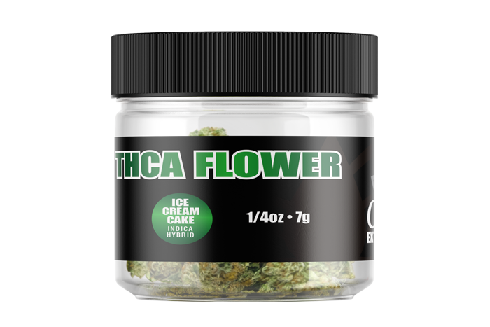 THCA Flower - Ice Cream Cake 1/4oz (7g)  - Indica/Hybrid
