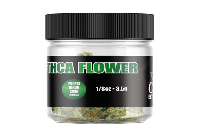 THCA Flower - Purple Hindu Kush 1/8oz (3.5g)  - Indica