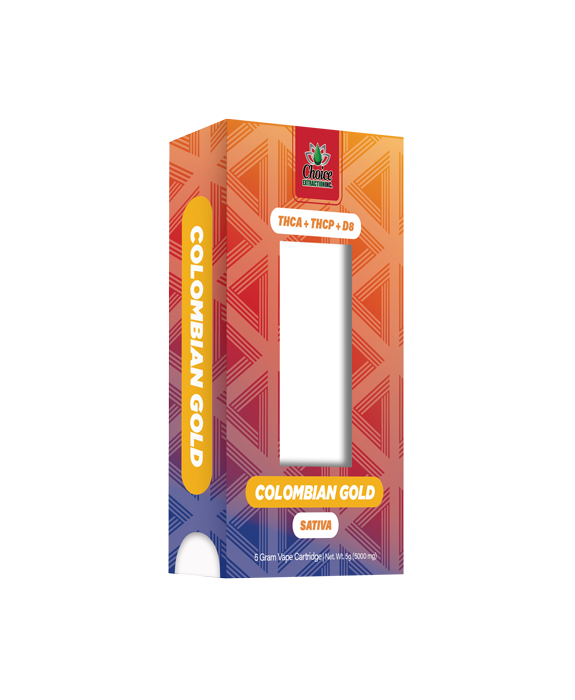 THCA + THCP + D8, Colombian Gold Disposable 5ml - Sativa