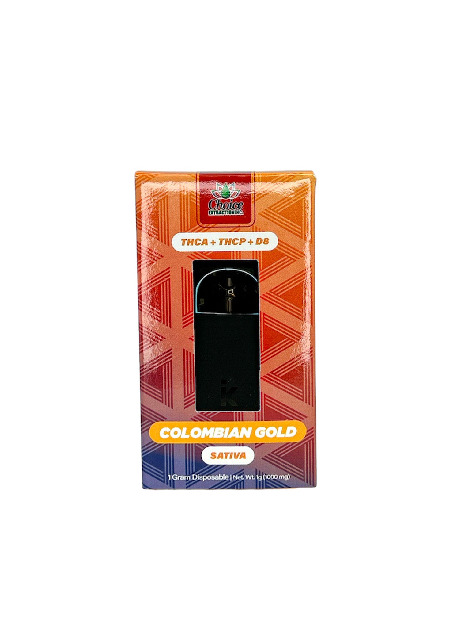 THCA + THCP + D8, Colombian Gold Disposable 1mL - Sativa