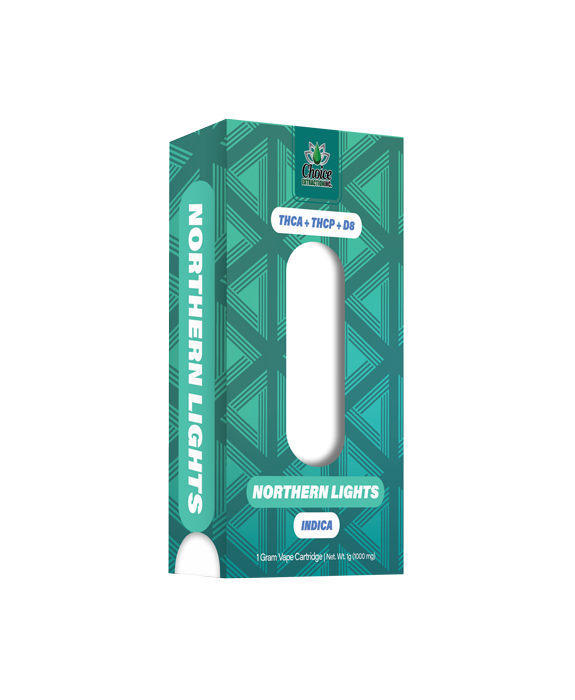 THCA + THCP + D8,  Northern Lights Vape Cart 1mL - Indica