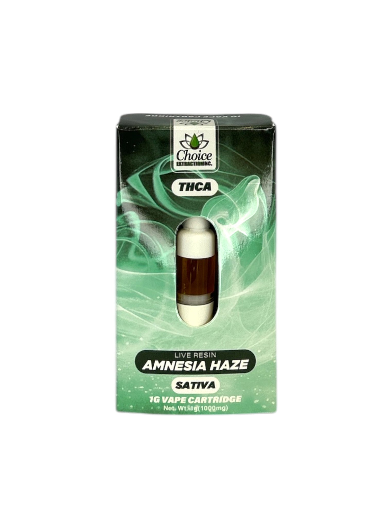 THCA, Live Resin Amnesia Haze Vape Cart 1ml - Sativa