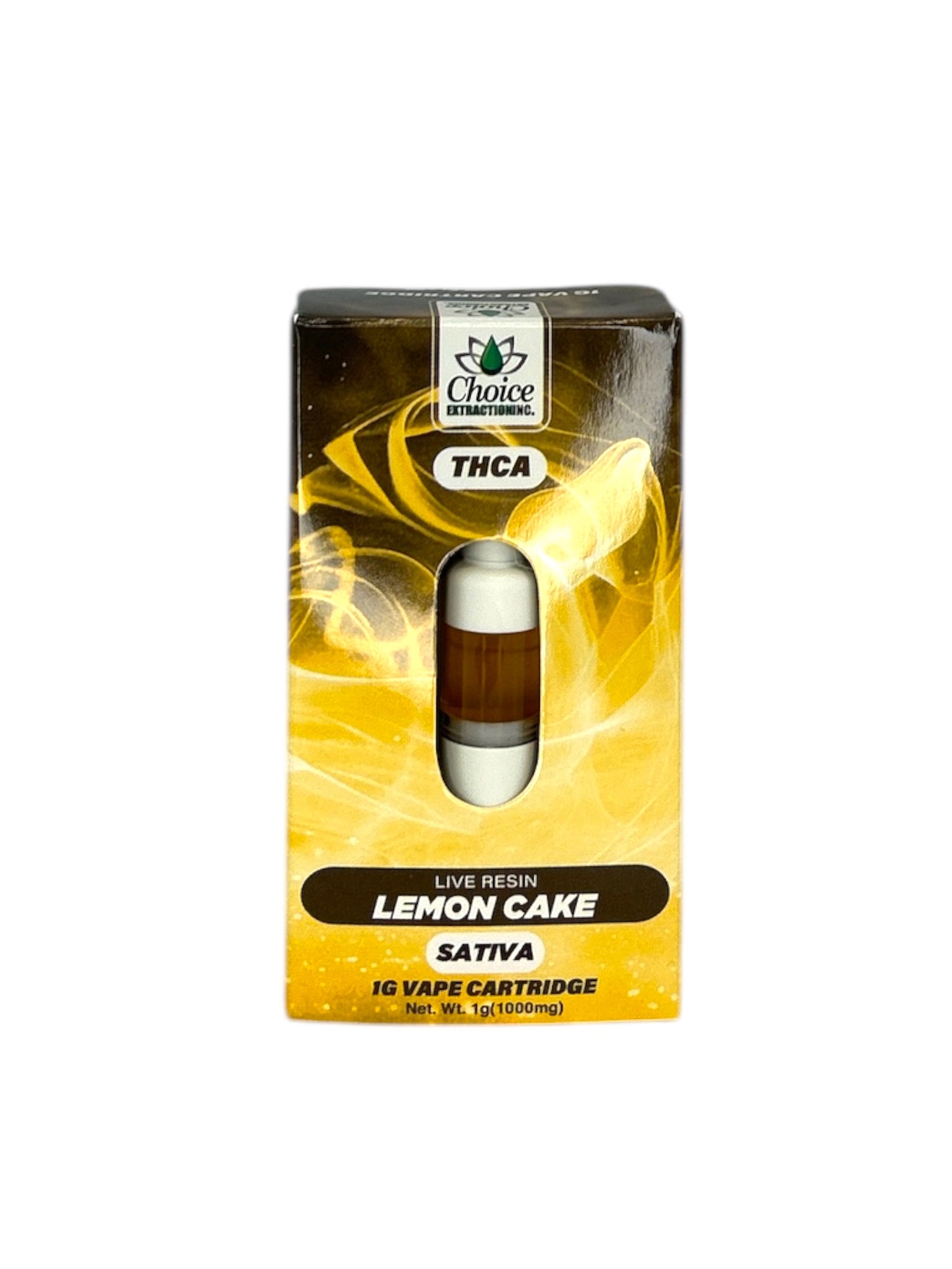 THCA, Live Resin Lemon Cake Vape Cart 1ml - Sativa