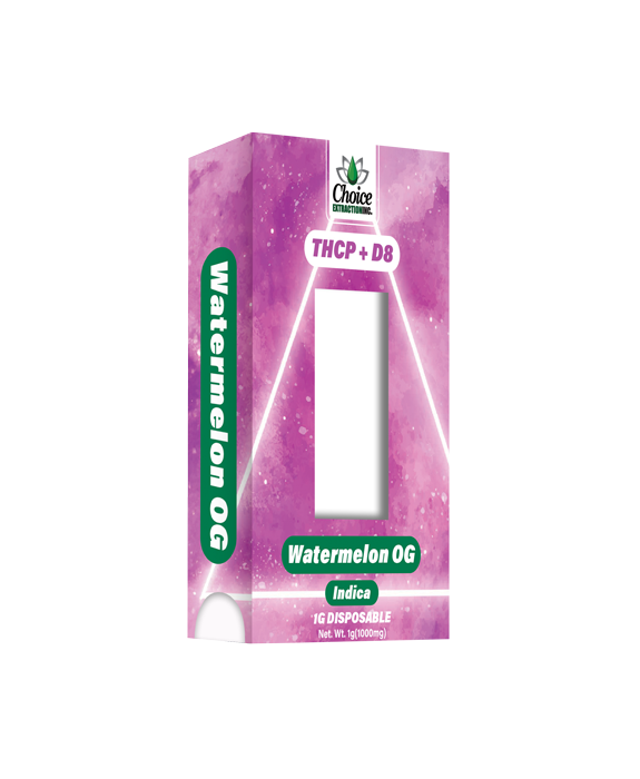 THCP + D8 Disposable - Watermelon OG 1mL -  Indica