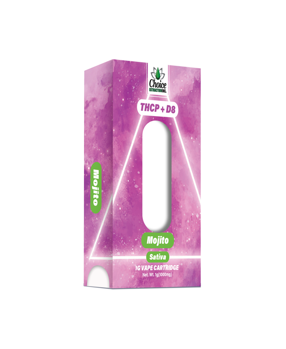 THCP + D8 Vape Cart - Mojito 1mL - Sativa