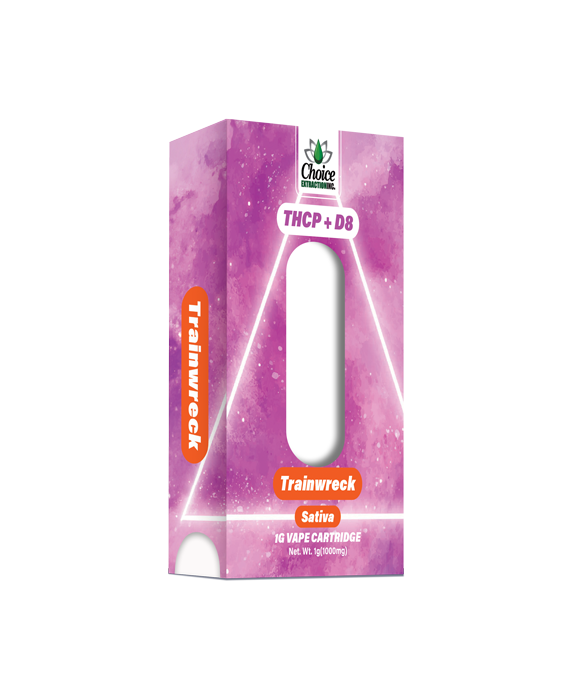 THCP + D8 Vape Cart - Trainwreck 1mL - Sativa