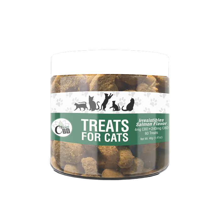 CBD Cat Treat-Irresistibles Salmon, 4mg/60pc